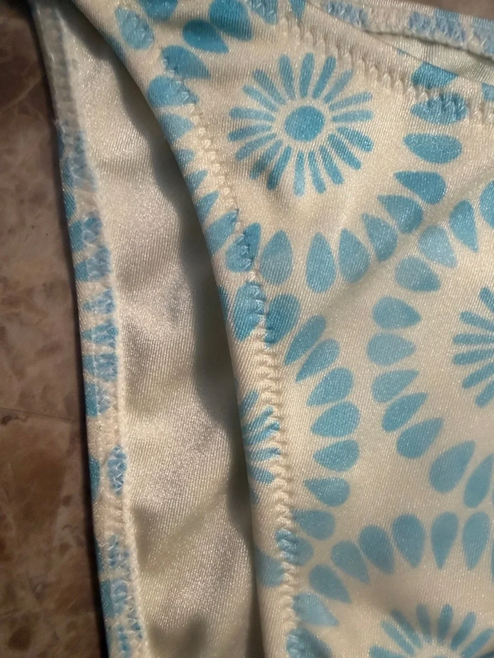 triangl swimwear Blue and White Printed Bikini - Picture 7 of 9